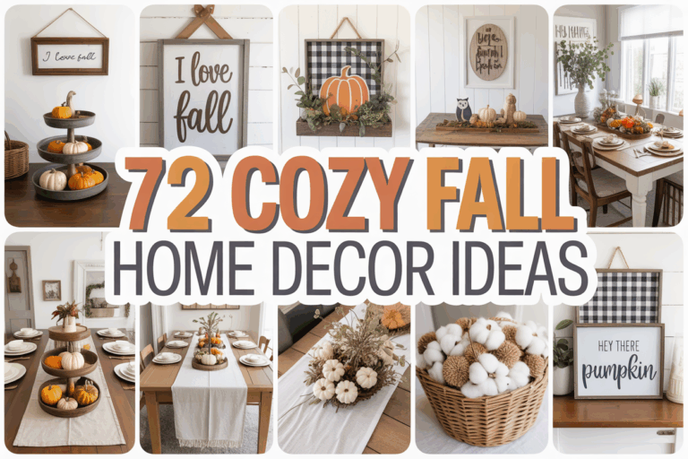 72 Stunning Fall Home Decor Ideas for a Cozy Autumn Vibe