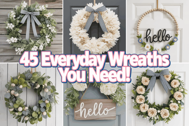 45 Year Round & Everyday Wreaths for Your Front Door