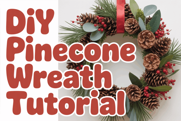 DIY Pinecone Wreath Tutorial & 50 Winter Designs to Try