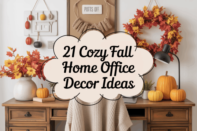 21 Cozy Fall Home Office Decor Ideas to Enhance Productivity and Warmth