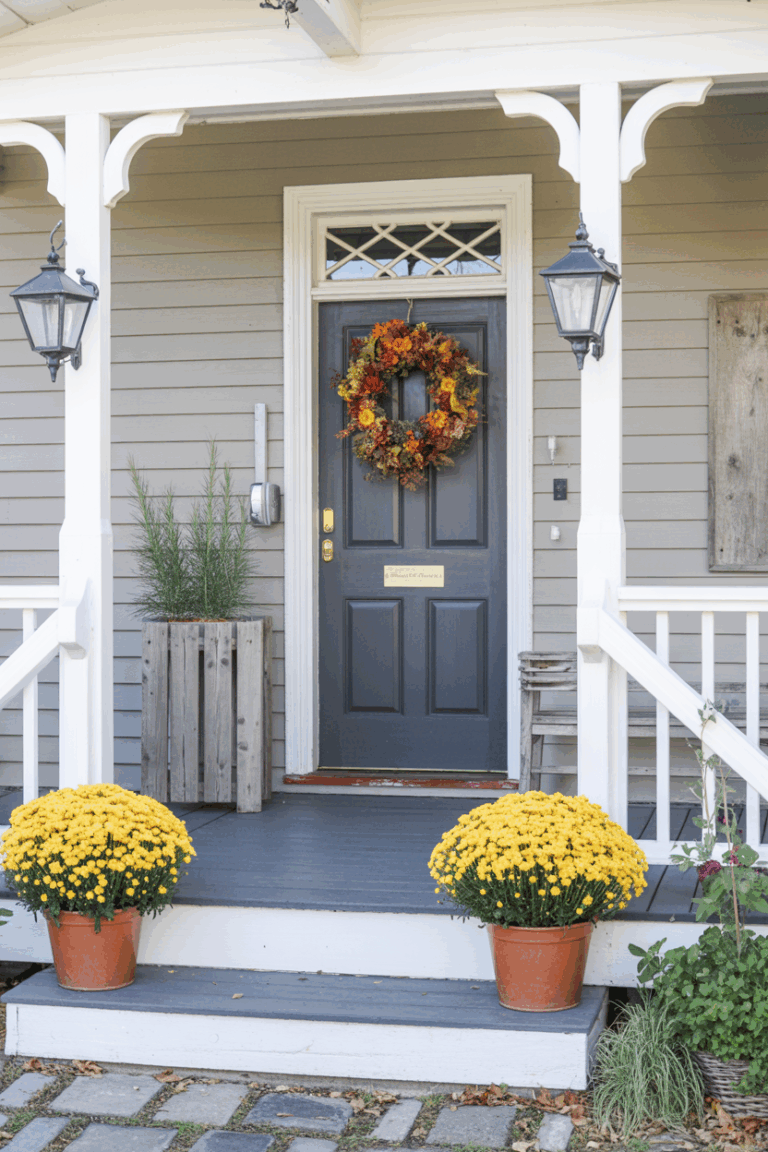 20 Creative Ways to Decorate Your Fall Front Porch with Mums – Everyday ...