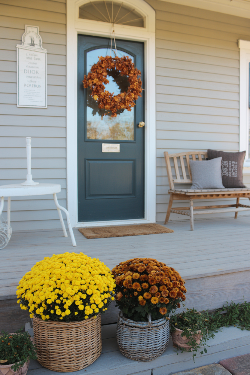 20 Creative Ways to Decorate Your Fall Front Porch with Mums – Everyday ...