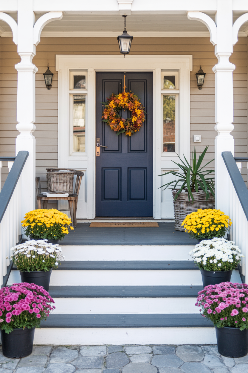 20 Creative Ways to Decorate Your Fall Front Porch with Mums – Everyday ...