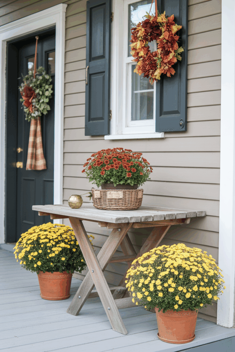 20 Creative Ways to Decorate Your Fall Front Porch with Mums – Everyday ...