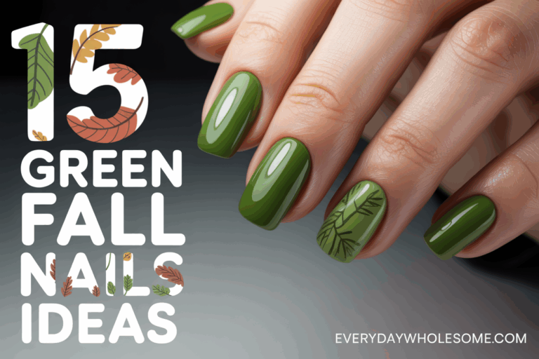 15 Green Fall Nails Perfect for Seasonal Style and Elegance