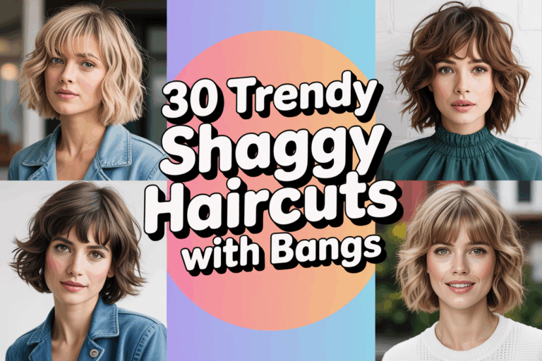30 Trendy Shaggy Haircuts with Bangs to Try This Season