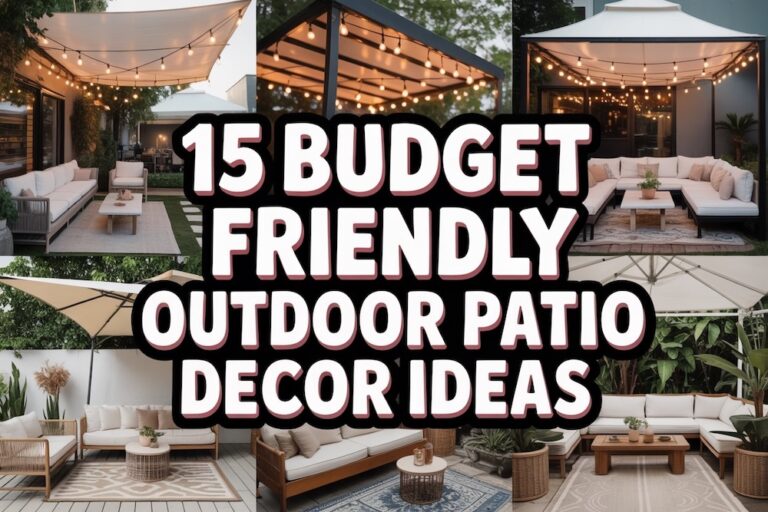 15 Budget-Friendly Outdoor Patio Ideas to Transform Your Space