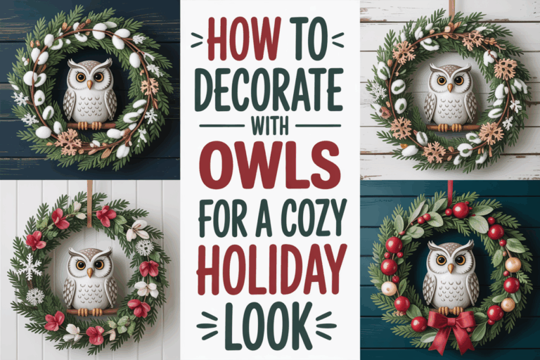 50 Cozy & Charming Winter Owl Wreaths to Welcome the Season