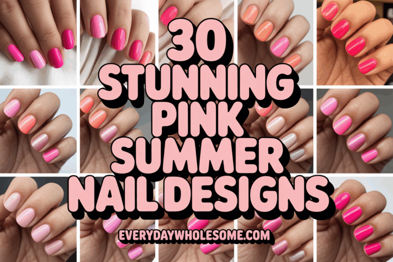 30 Stunning Pink Summer Nail Designs You Need to Try