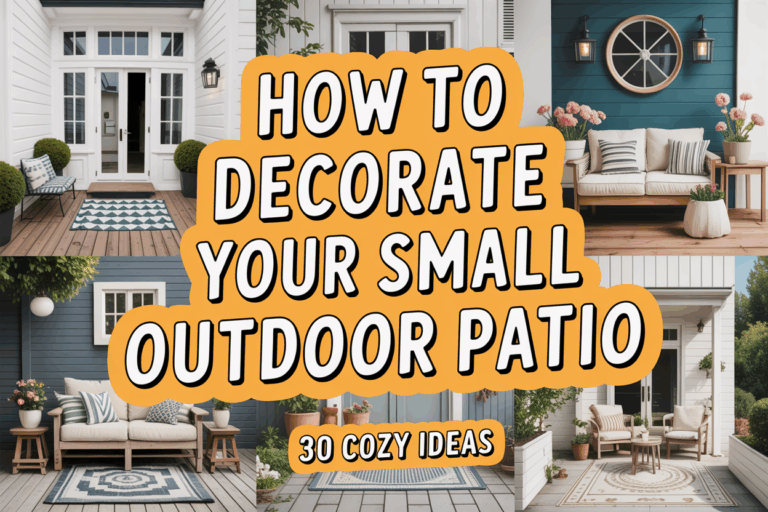 30 Creative Small Outdoor Patio Ideas for Cozy Spaces