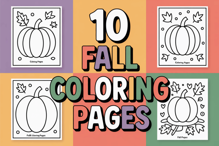 10 Cute Fall Coloring Pages to Spark Your Creativity