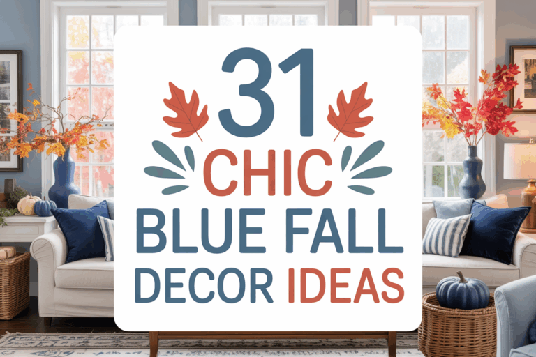 31 Blue Fall Home Decor Ideas to Transform Your Space This Autumn