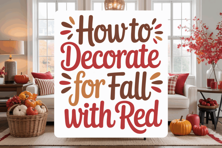 40 Red Fall Home Decor Ideas to Elevate Your Seasonal Style