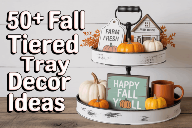 50+ Fall Tiered Tray Decor Ideas for a Cozy Autumn Home