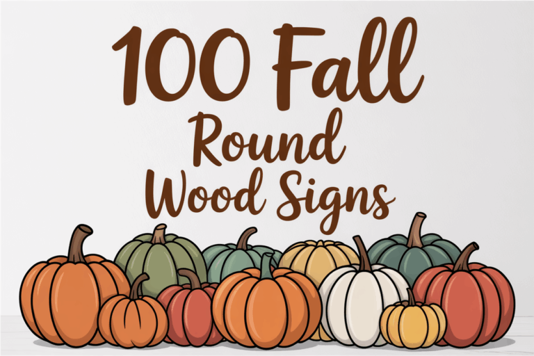 175+ Cozy Fall Wood Door Signs to Welcome Guests This Autumn