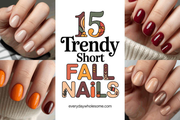 15 Trendy Short Fall Nails To Elevate Your Seasonal Style