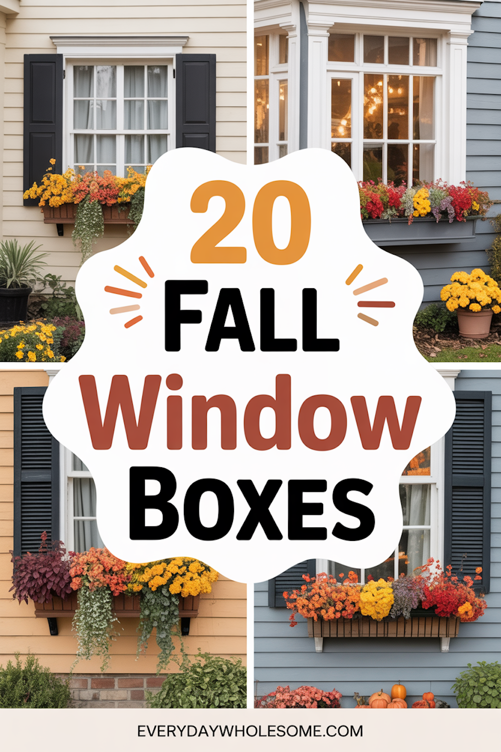 20 Fall Window Boxes Ideas to Elevate Your Seasonal Decor – Everyday ...