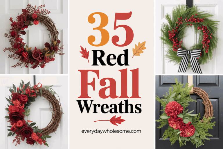 35 Red Fall Wreaths to Warm Up Your Front Door