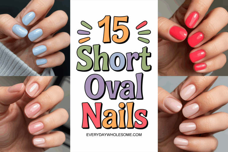 15 Gorgeous Short Oval Nail Designs to Try This Season