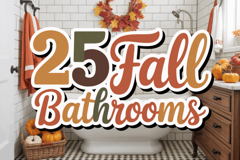 25 Bathrooms Decorated for Fall That Perfectly Blend Style and Warmth
