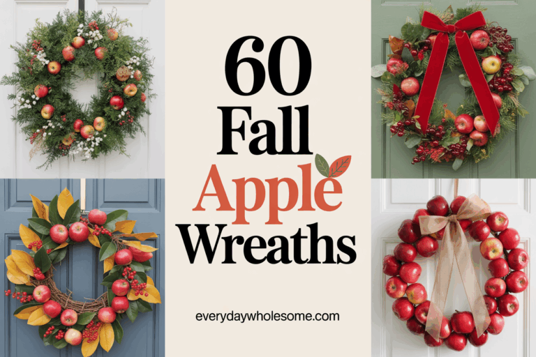 60 Gorgeous Fall Apple Wreaths for Front Door and Porch Decorating