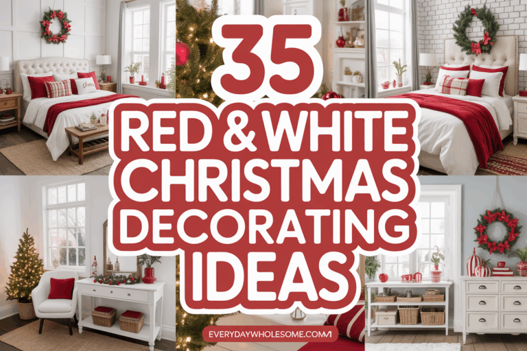 35 Red and White Christmas Home Decor: A Complete Room-by-Room Guide