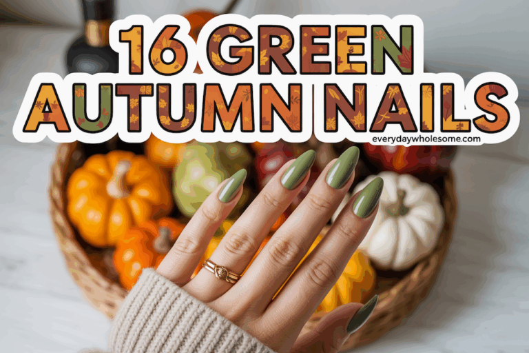 16 Green Autumn Nails Ideas to Elevate Your Fall Look