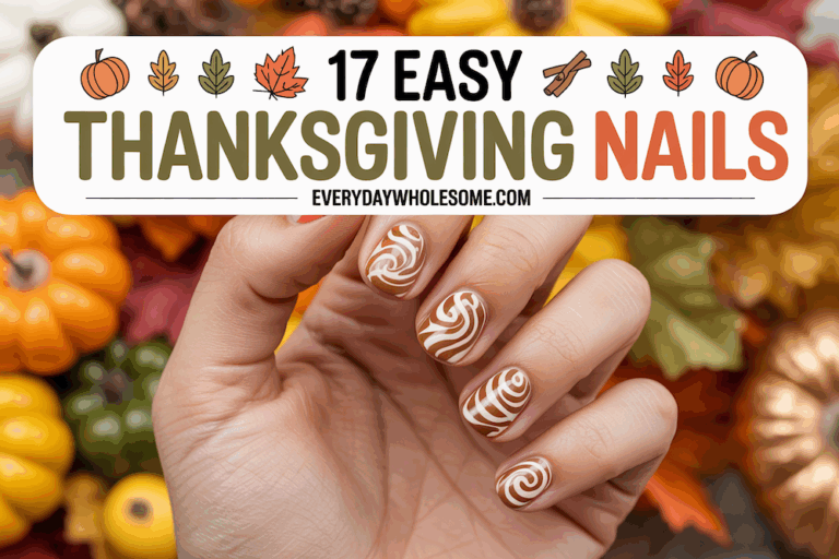 17 Thanksgiving Nails Easy Ideas for Effortless Festive Style