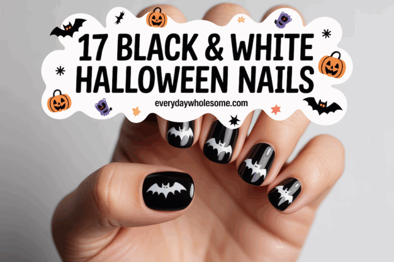 17 Black and White Halloween Nails Ideas for Stylish Seasonal Manicures