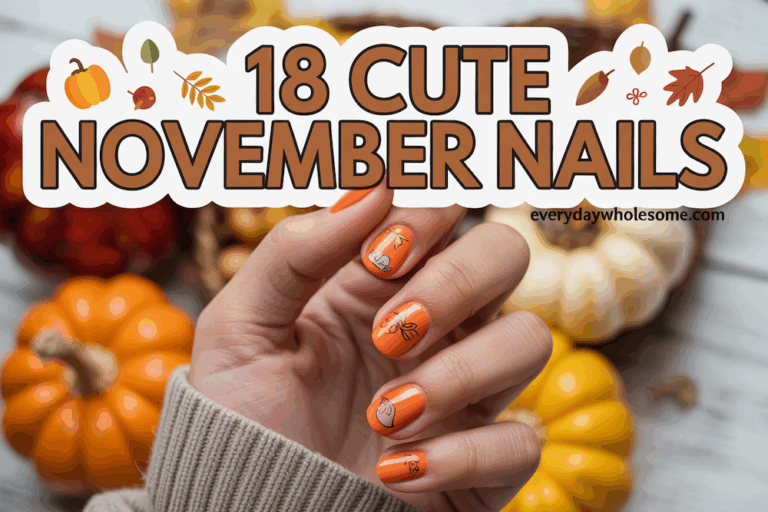 18 Cute November Nails Ideas for Effortless Seasonal Style