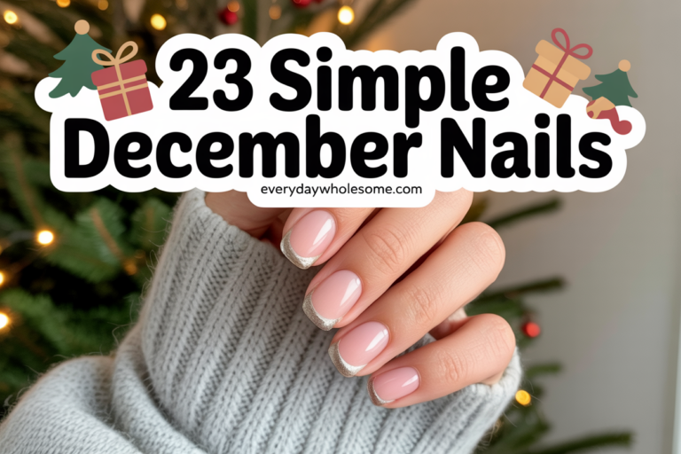 23 December Nails Simple Ideas for Effortless Holiday Style