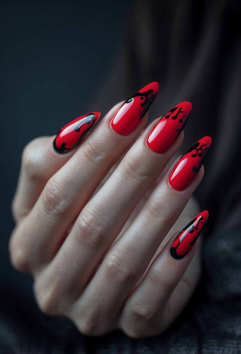 A close-up of a woman