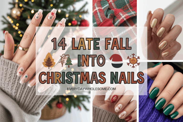 14 Festive Late Fall Into Christmas Nail Art Ideas