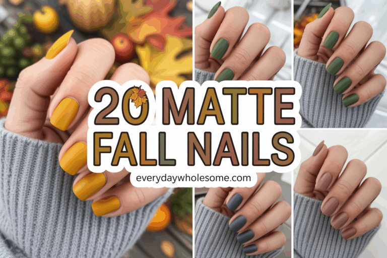 20 Stunning Fall Matte Nail Designs You’ll Love