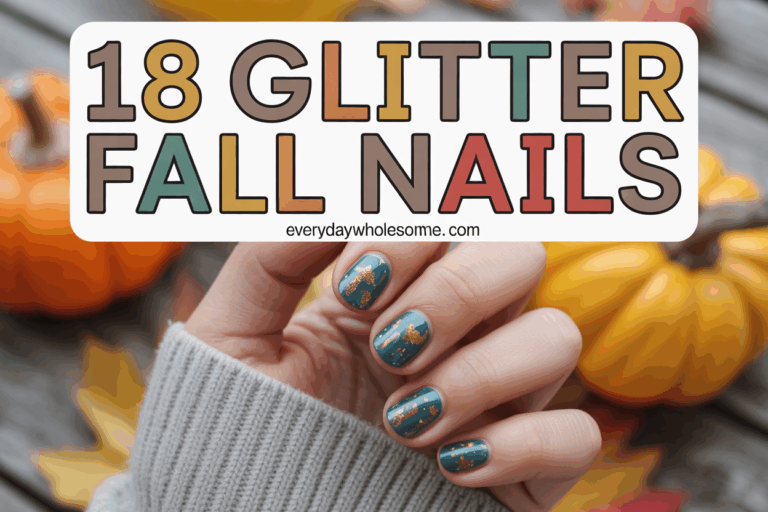 18 Stunning Fall Glitter Nail Designs You Need to Try