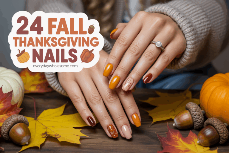 24 Fall Thanksgiving Nails Ideas for Trendy Seasonal Manicures