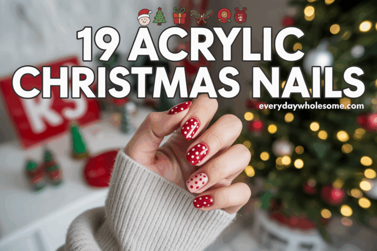 19 Christmas Nails Acrylic Ideas To Elevate Your Holiday Style