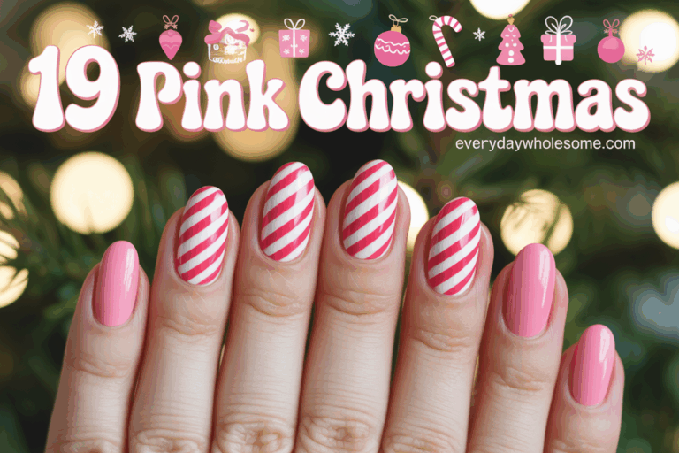 16 Pink Christmas Nails Ideas for Festive and Stylish Holiday Looks