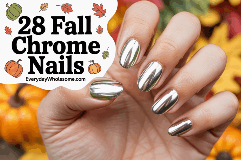 28 Fall Chrome Nails Perfect for Every Autumn Occasion