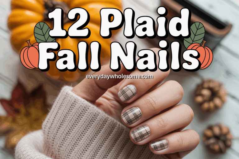 12 Fall Plaid Nail Ideas for Effortless Seasonal Style
