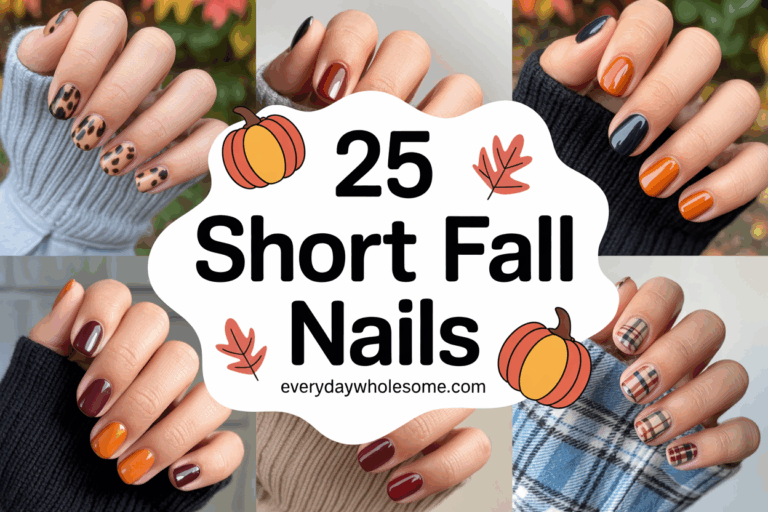 25 Short Fall Nails You’ll Love for Cozy Autumn Nail Inspiration