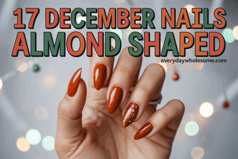 17 December Nails Almond Shape Perfect for Elegant Winter Styles