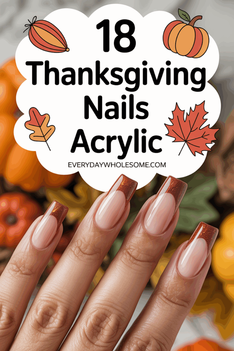 Thanksgiving Nails Acrylic: Festive Polish for Holiday Glam