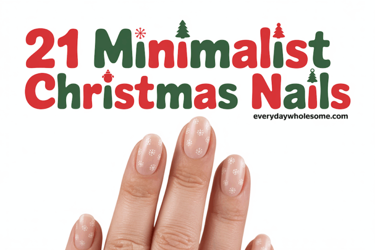 21 Minimalist Christmas Nails Ideas for Elegant and Simple Festive Looks