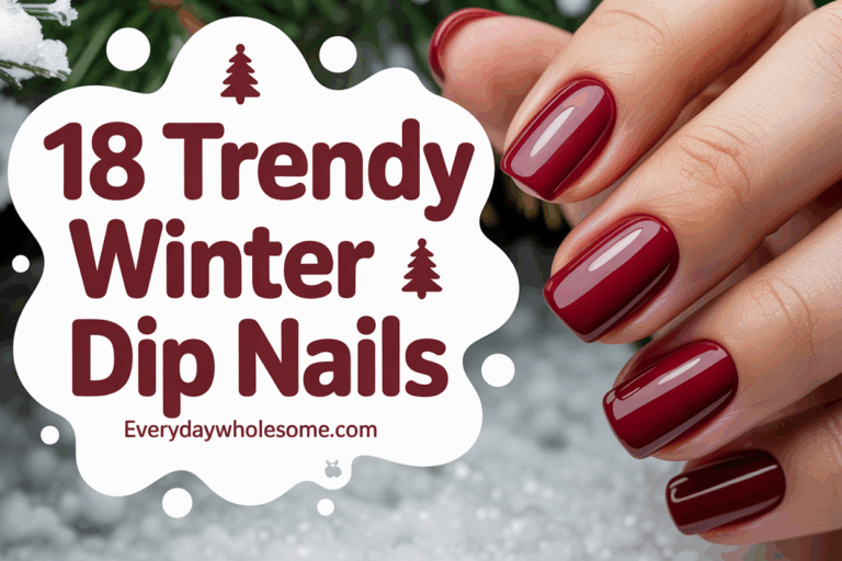 18 Trendy Winter Dip Nails Ideas for Stylish and Long-Lasting Manicures