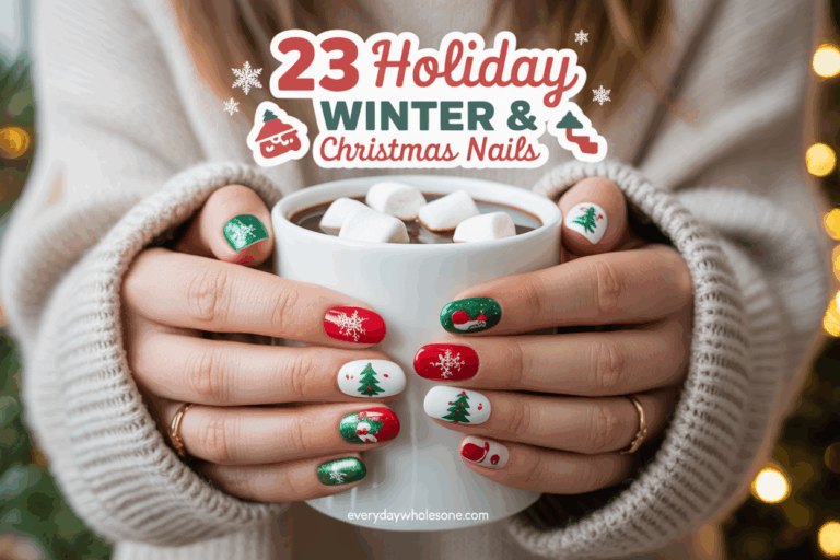 23 Holiday Nails Winter Christmas Ideas for Chic and Festive Looks