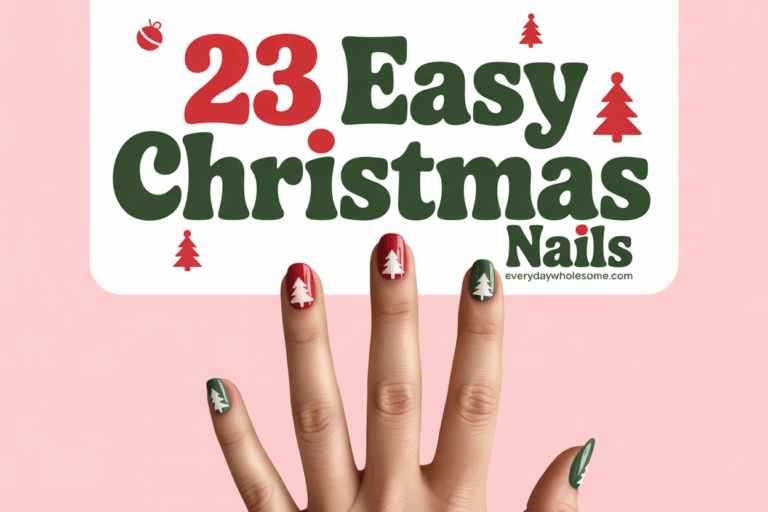 23 Easy Christmas Nails Ideas for Festive and Stylish Looks