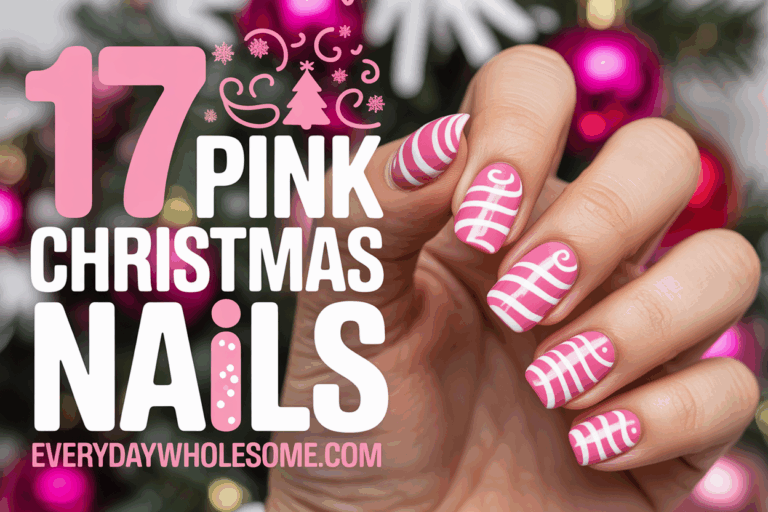 17 Pink Christmas Nails Ideas for Festive and Stylish Holiday Looks