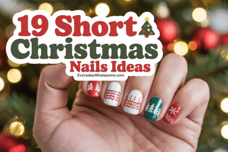 19 Short Christmas Nails Perfect for Festive and Practical Style