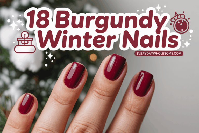 18 Burgundy Winter Nail Color Ideas To Elevate Your Seasonal Look